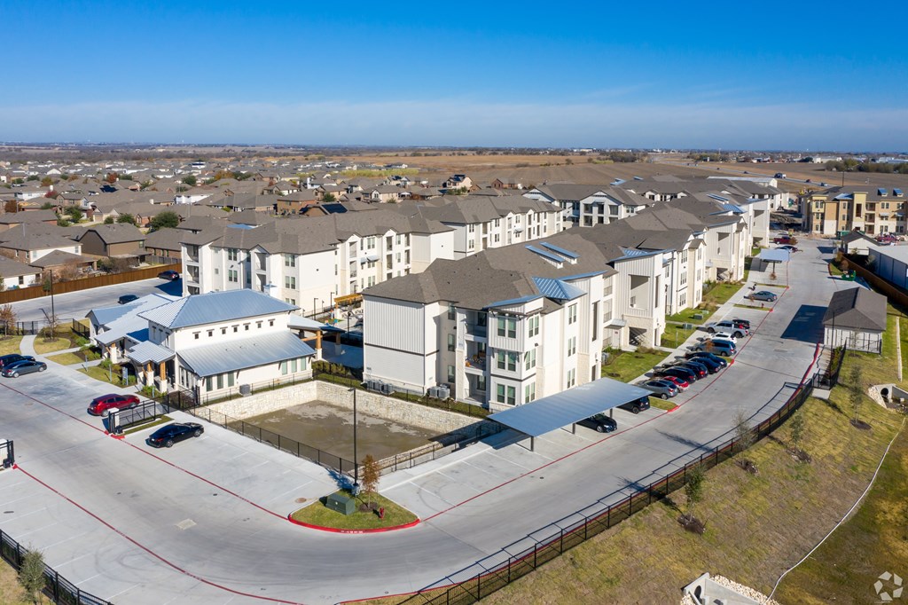 The Flats at Shadowglen Apartments in Manor, TX Exterior