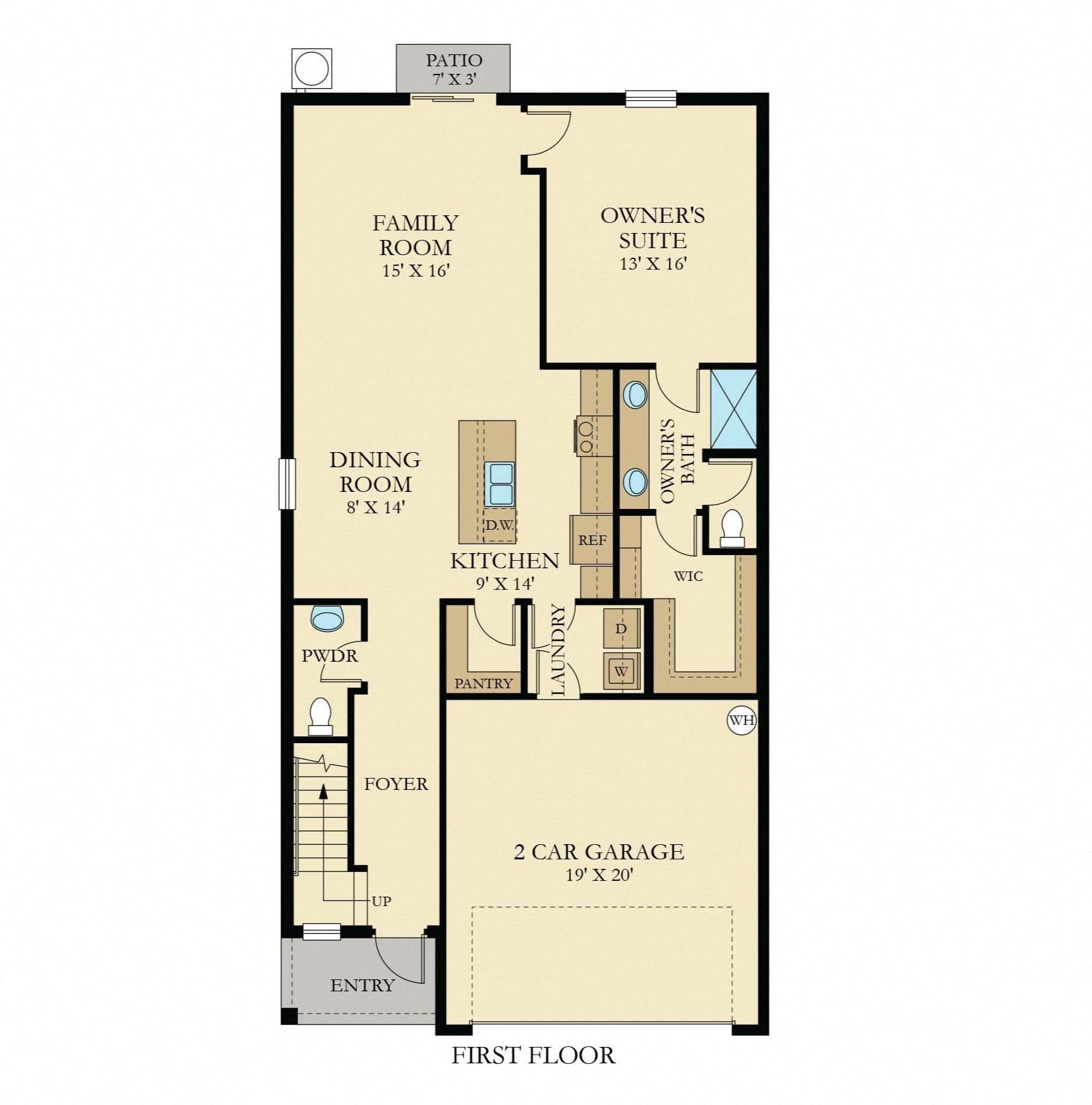 The Flatwoods at Babcock Ranch in Babcock Ranch, Florida Dogwood First Floor Floor Plan