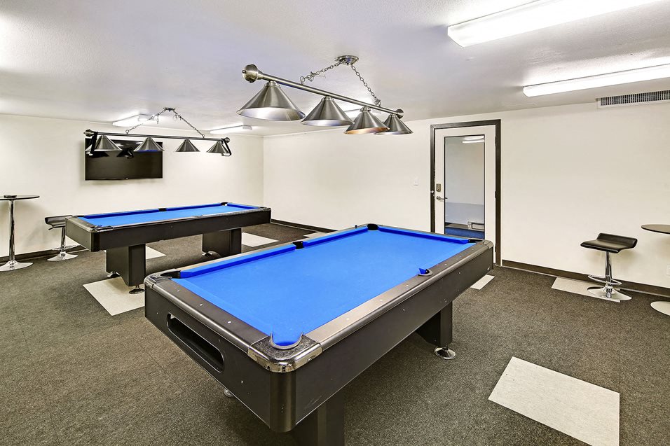 The Galleria Apartment Homes Clubhouse Pool Tables