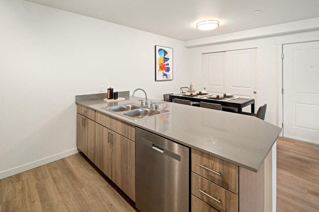 The Goat Model Kitchen and Dining Area