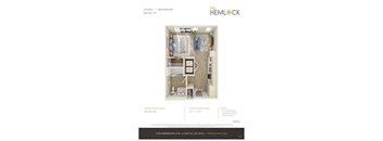 The Hemlock Studio 1-1A Floor Plan