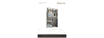 The Hemlock Studio 2 Floor Plan