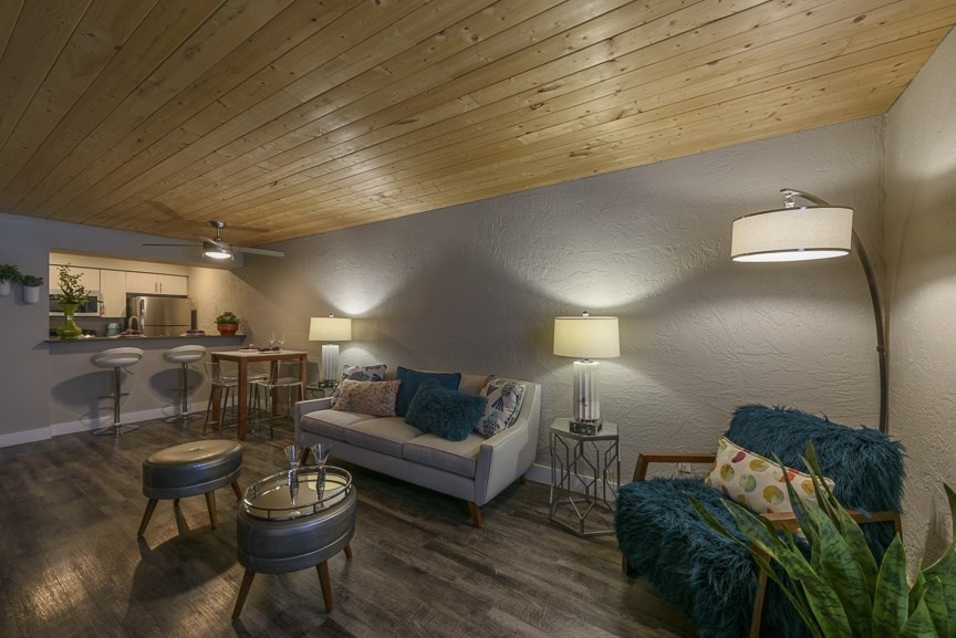 The Icon on Central Apartments in Phoenix, Arizona Model Living Room