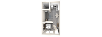 The Imperial Apartments Studio Floor Plan