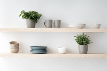The James Apartments Kitchen Shelves Stock Photo - Photo Gallery 3