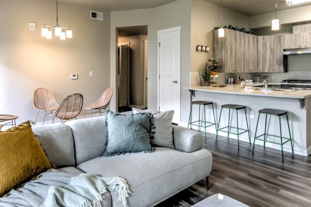 The Lakes at Eagle Model Living Room and Kitchen