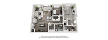 The Lakes at Eagle 2x2 AF Floor Plan