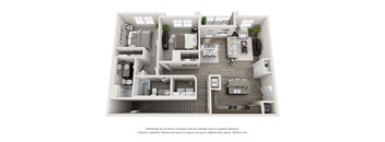 The Lakes at Eagle 2x2 DJ Floor Plan