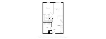 The Line 2D Floor Plan - 1x1 e