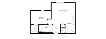 The Line 2D Floor Plan - 1x1 K
