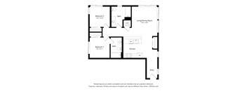 a floor plan of a bedroom apartment with a floor appreciated