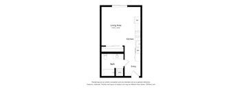 The Line 2D Floor Plan - Studio B