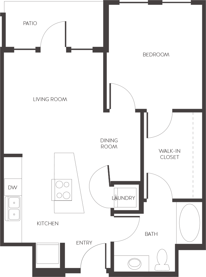 Denver, CO City House Apartments 1 bedroom 1 bath