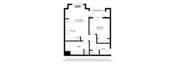 Meadowlark at Fairview Apartments in Fairview, Oregon One Bedroom Floor Plan