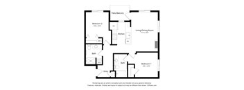Meadowlark at Fairview Apartments in Fairview, Oregon Two Bedroom Floor Plan