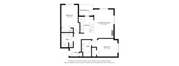 Meadowlark at Fairview Apartments in Fairview, Oregon Two Bedroom Floor Plan