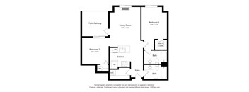Meadowlark at Fairview Apartments in Fairview, Oregon Two Bedroom Floor Plan