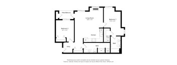 Meadowlark at Fairview Apartments in Fairview, Oregon Two Bedroom Floor Plan