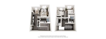 Meadowlark at Fairview Apartments in Fairview, Oregon Two Bedroom Floor Plan