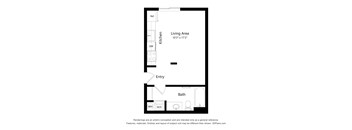 Meadowlark at Fairview Apartments in Fairview, Oregon Studio Floor Plan