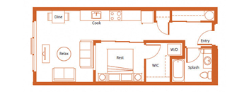 The Merc 2D Floor Plan - Sazerac