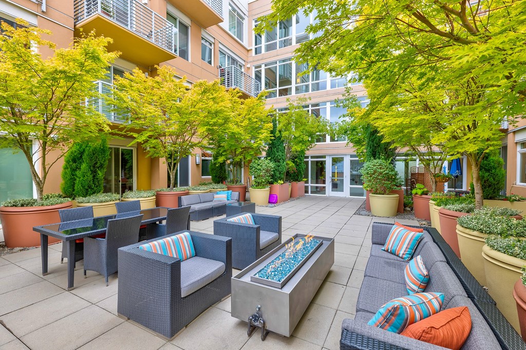 The Mercer Apartments West Courtyard