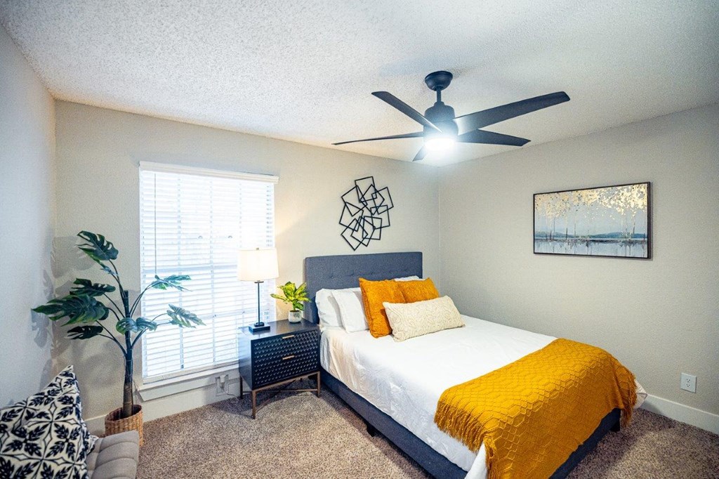 The Monet Apartments in Dallas, Texas Model Bedroom