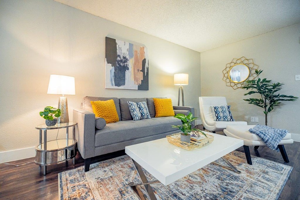 The Monet Apartments in Dallas, Texas Model Living Room
