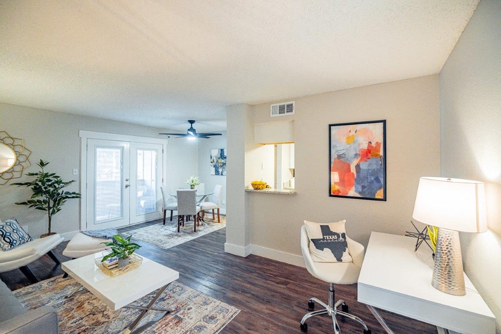The Monet Apartments in Dallas, Texas Model Living Room
