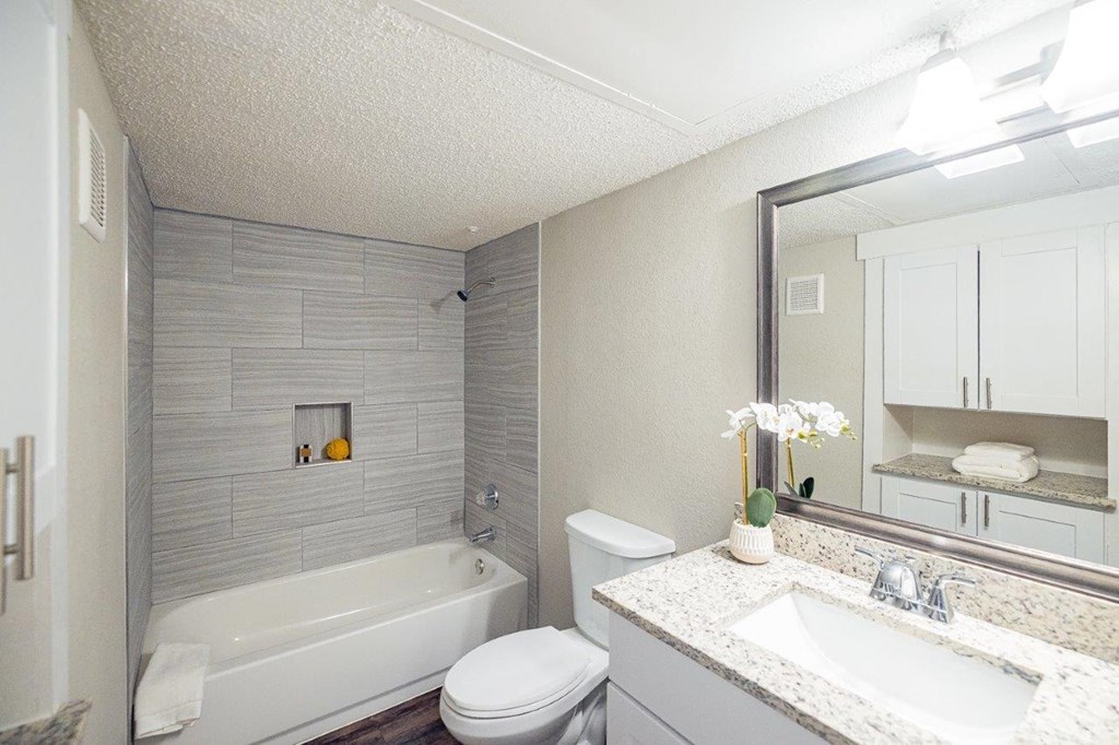 The Monet Apartments in Dallas, Texas Model Bathroom