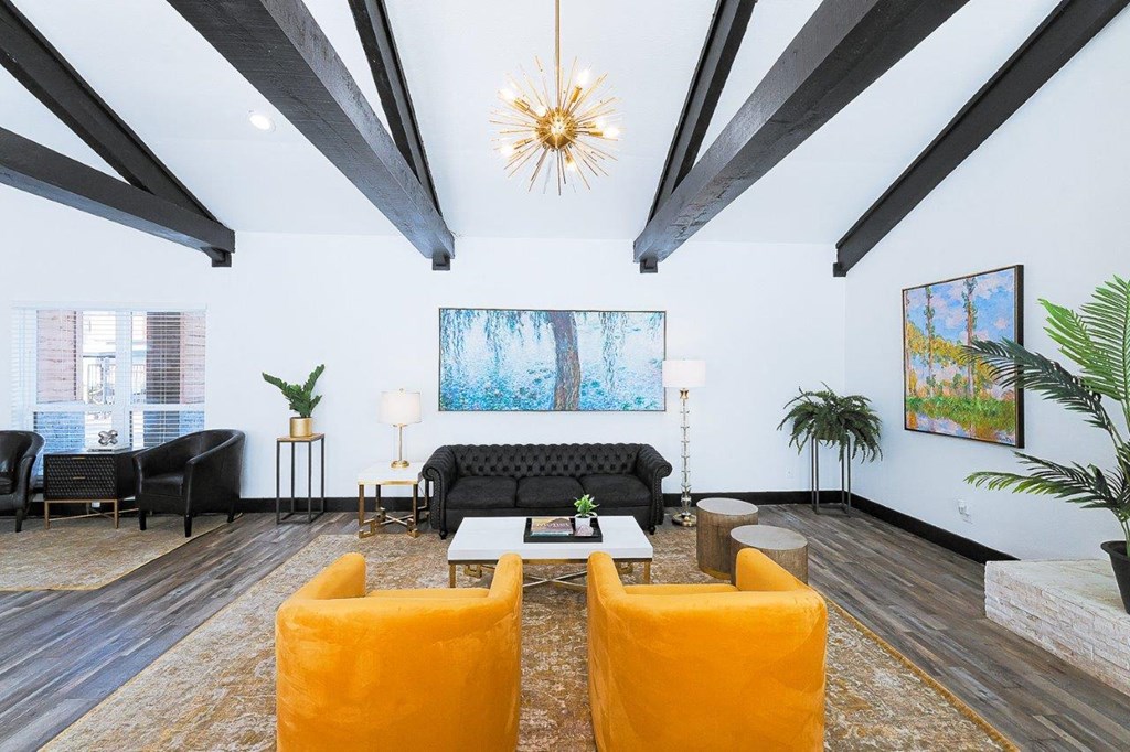 The Monet Apartments in Dallas, Texas Clubhouse Lounge