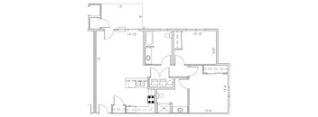 2Bedroom Floor Plan at The Park at Medical Lake, Medical Lake, 99022