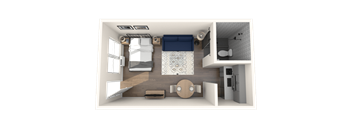 The Prospect Studio Floor Plan
