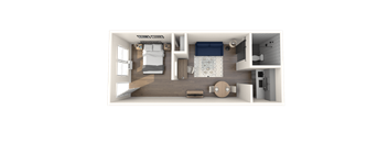 The Prospect Urban 1x1 B Floor Plan