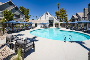 The Quinn Apartments Pool Area and Lounge Chairs - Photo Gallery 4