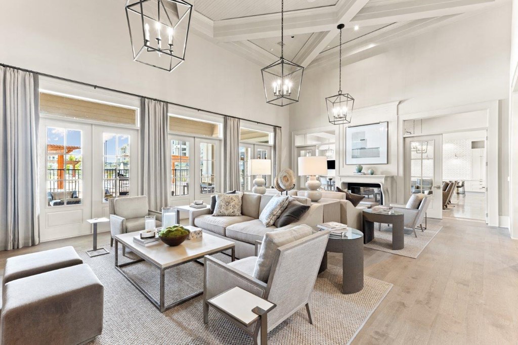 The Southbrook Apartments in Leander, Texas Clubhouse Lounge