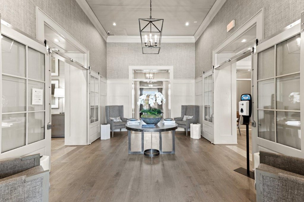 The Southbrook Apartments in Leander, Texas Clubhouse Lobby