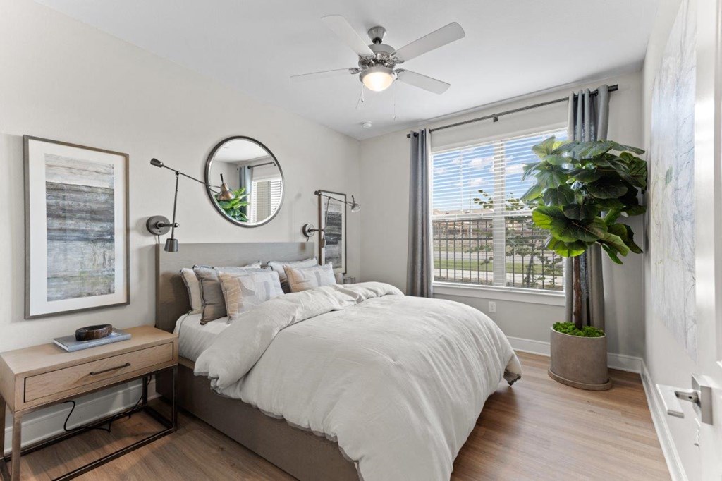 The Southbrook Apartments in Leander, Texas Model Bedroom