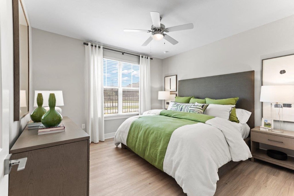 The Southbrook Apartments in Leander, Texas Model Bedroom
