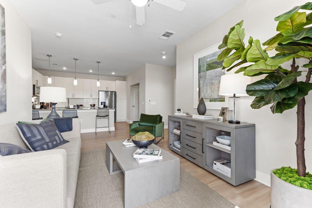 The Southbrook Apartments in Leander, Texas Model Living Room