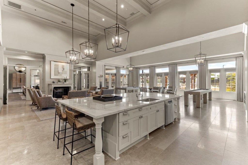The Southbrook Apartments in Leander, Texas Clubhouse Kitchen