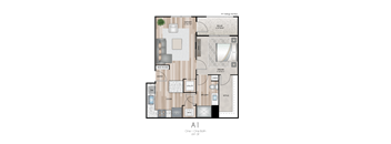 The Southbrook Apartments in Leander, Texas A1 Floor Plan