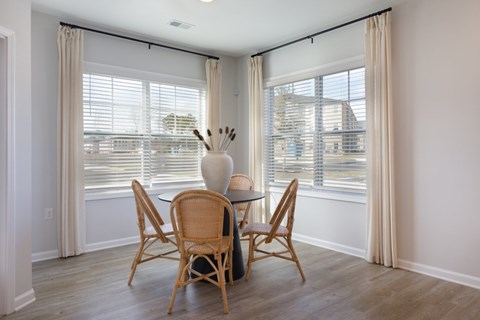 The Tides of Shallotte Apartments near Ocean Isle Beach in North Carolina Model Dining Room