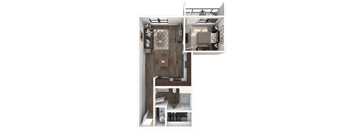 The Wall Street Lofts in Midland, Texas A1 Floor Plan