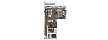 The Wall Street Lofts in Midland, Texas A2 Floor Plan