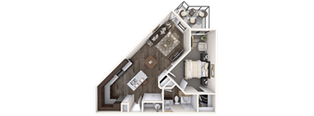 The Wall Street Lofts in Midland, Texas A4 Floor Plan