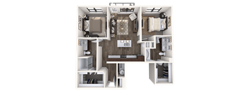 The Wall Street Lofts in Midland, Texas B2.1 Floor Plan
