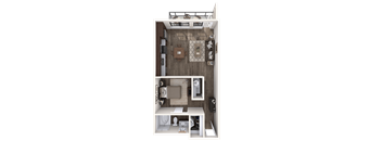 The Wall Street Lofts in Midland, Texas L2 Floor Plan