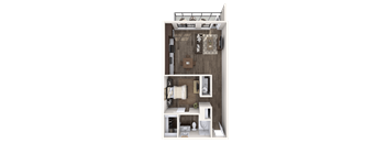 The Wall Street Lofts in Midland, Texas L3 Floor Plan
