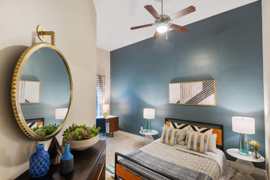 The Wall Street Lofts in Midland, Texas Model Bedroom